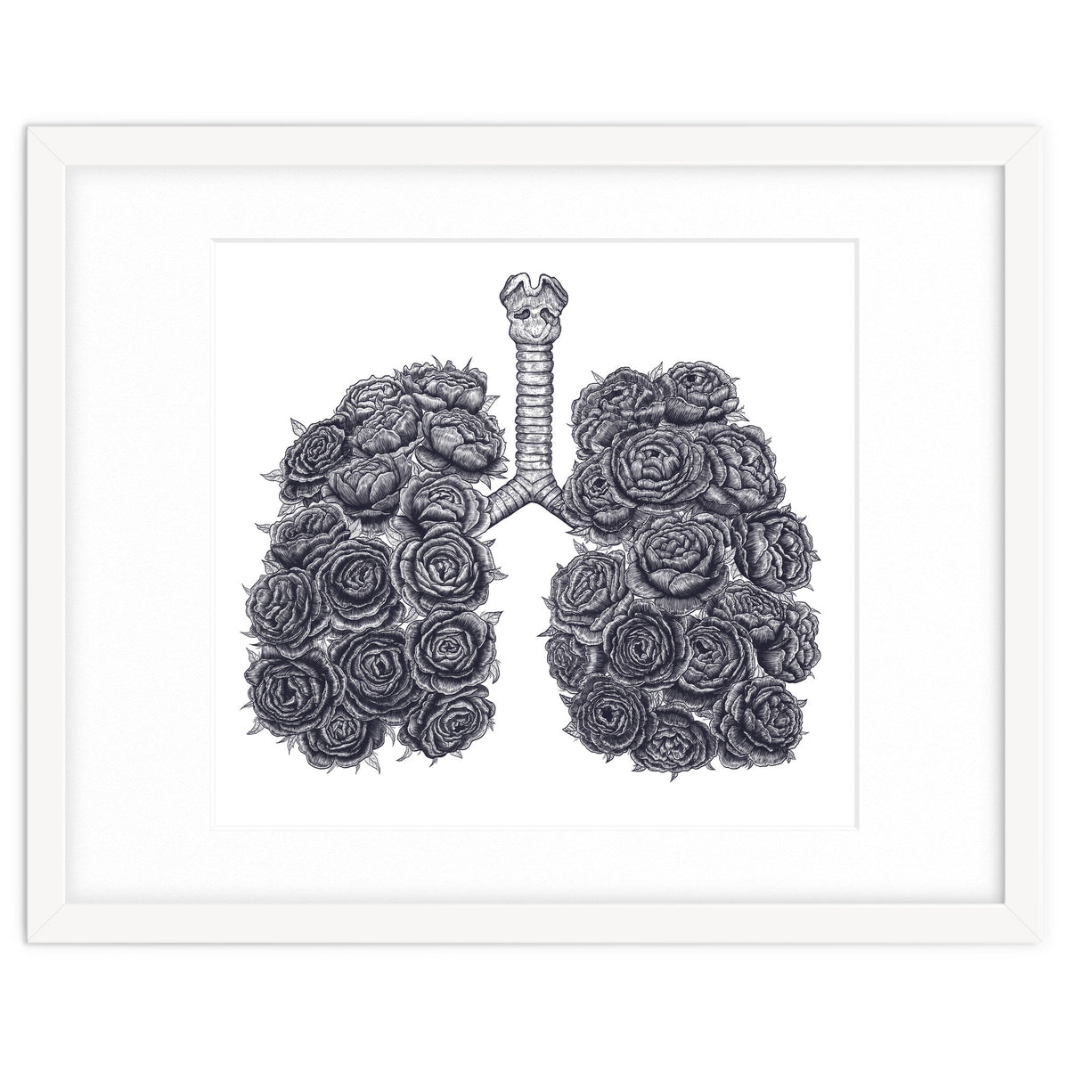 Lungs With Peonies