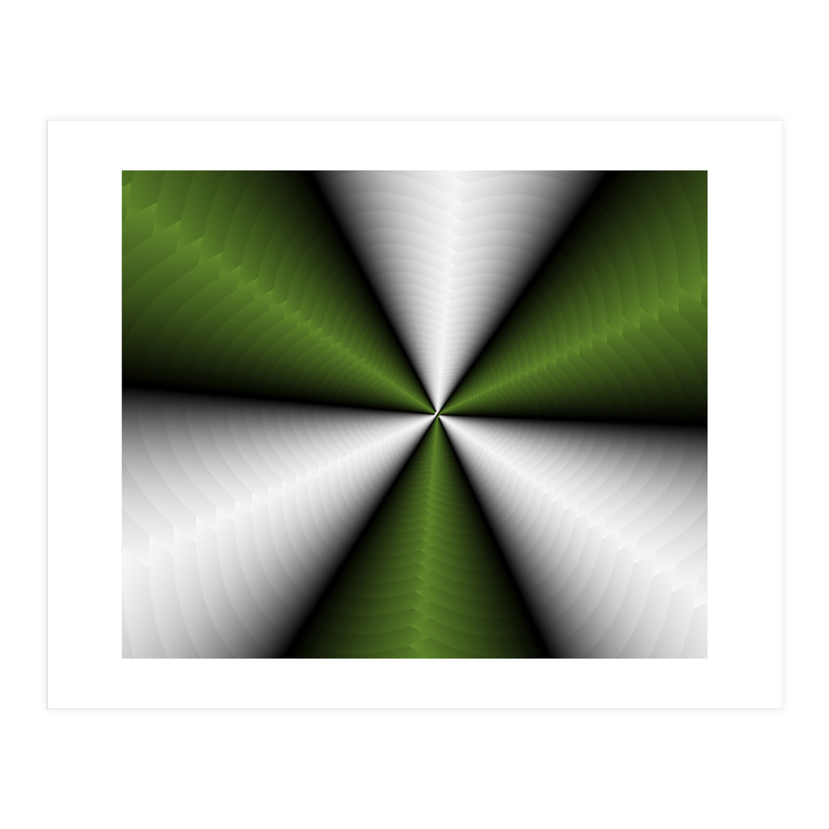 Green Color Modern Interior Art (Print Only)