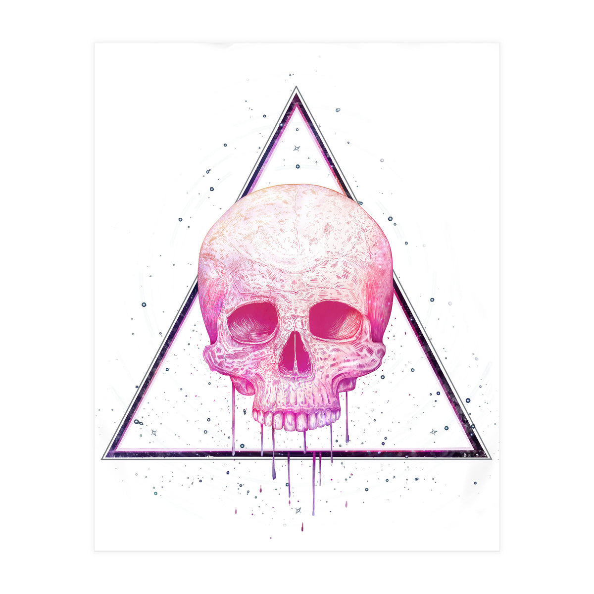 Skull In Triangle (Print Only)