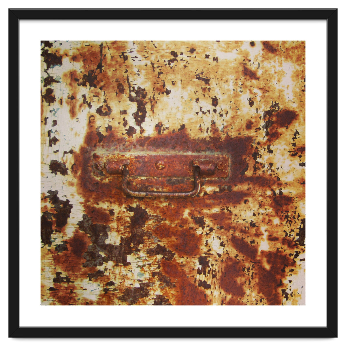 Rusty metal door