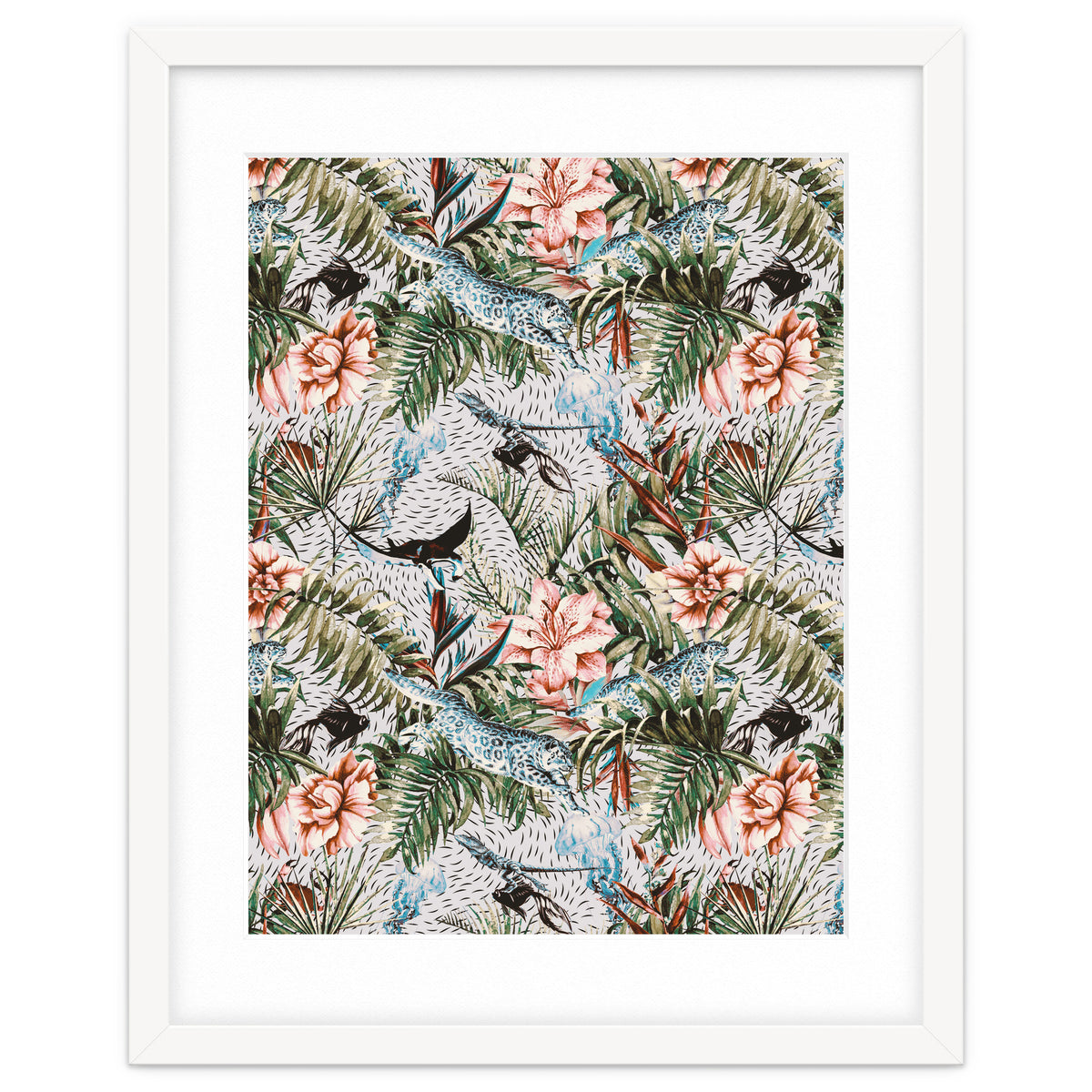 Paradisiacal flora and fauna