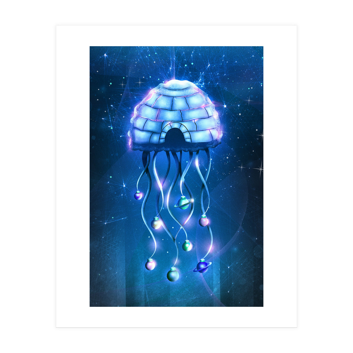 Christmas Jellyfish (Print Only)