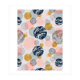 Pattern of abstract textured circles  (Print Only) thumbnail