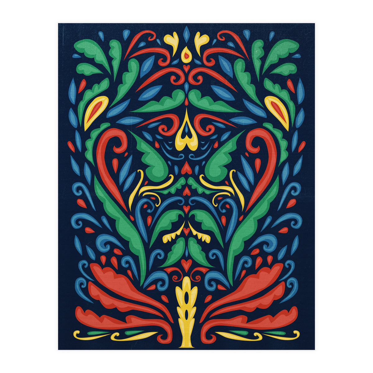 Art Nouveau Folk Art Style (Print Only)