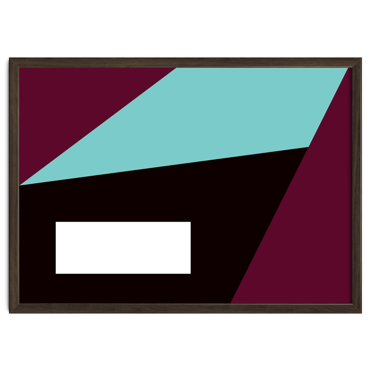 Geometric Shapes No. 84 - purple & turquoise