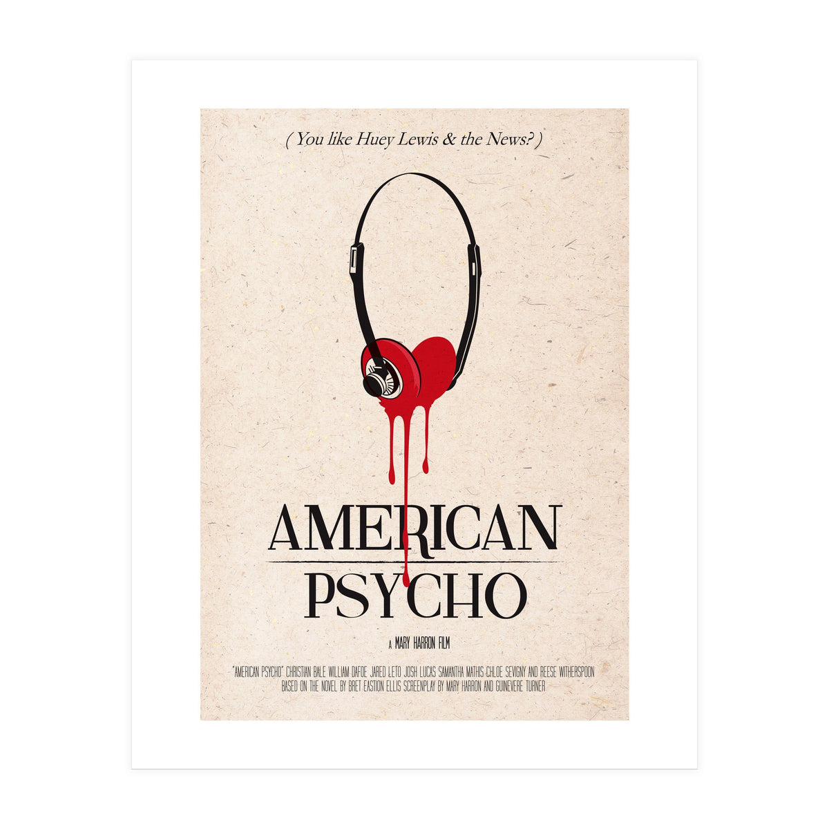American Psycho movie poster (Print Only)