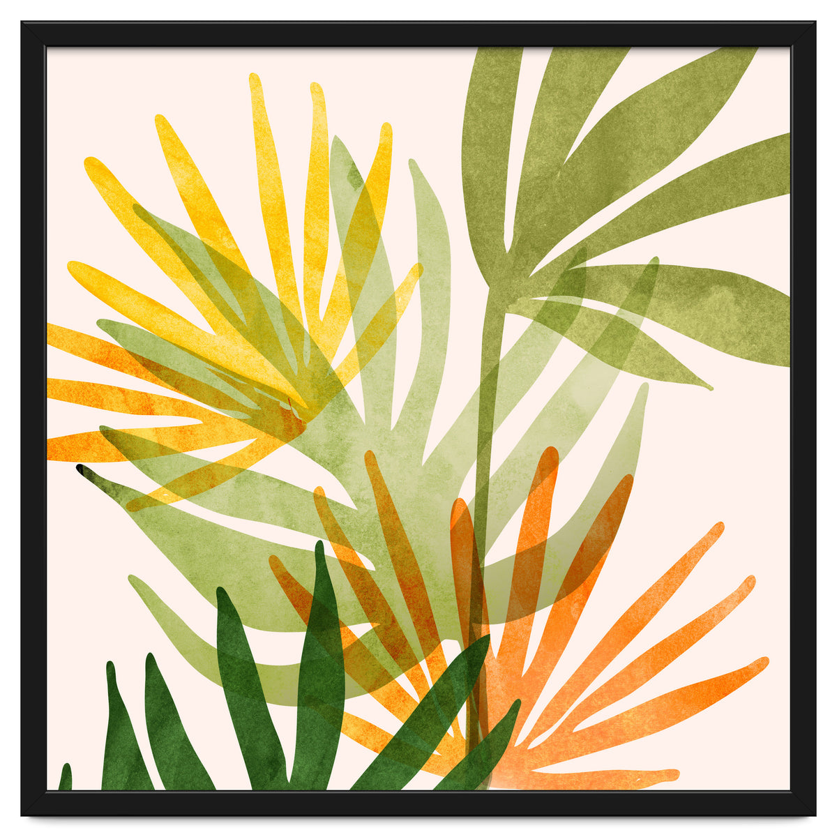 Modern Tropical Abstract Bouquet