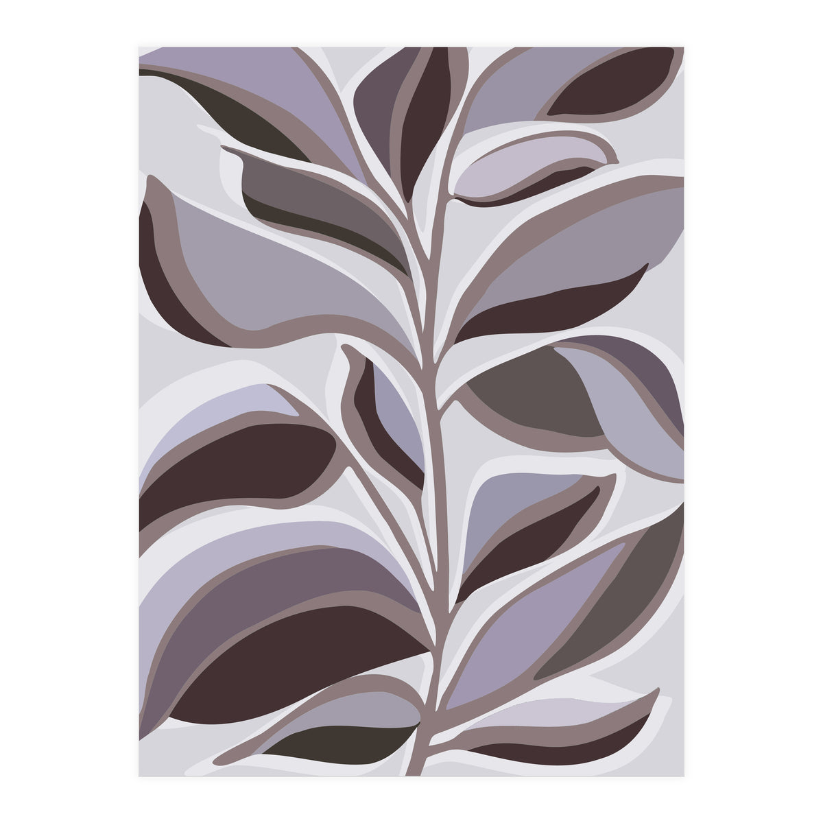 Lavender Floral Abstract (Print Only)