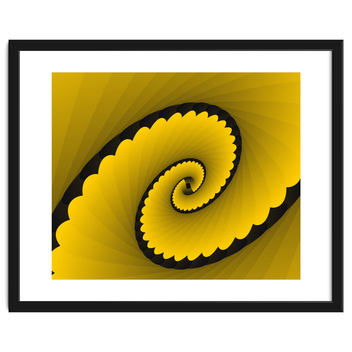 Abstract Floral Yellow