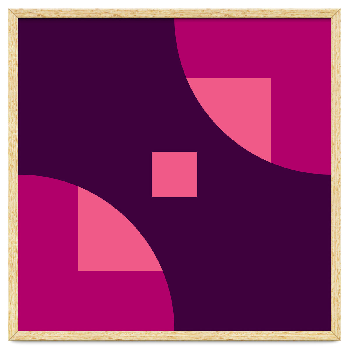 Geometric Shapes No. 1 - purple & pink squares
