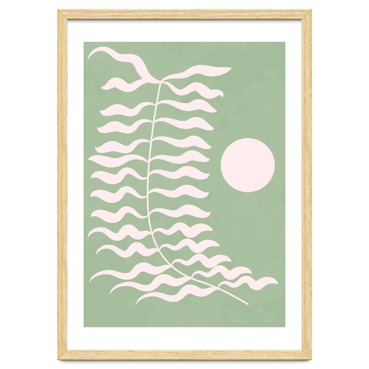 Sage Green Abstract Floral