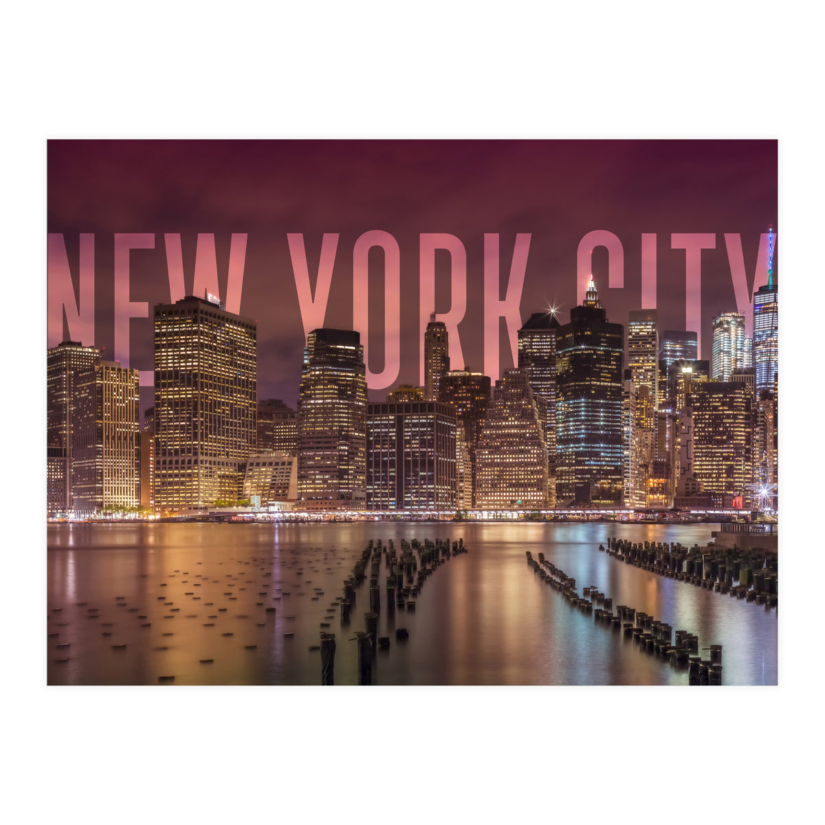 NEW YORK CITY Skyline  (Print Only)