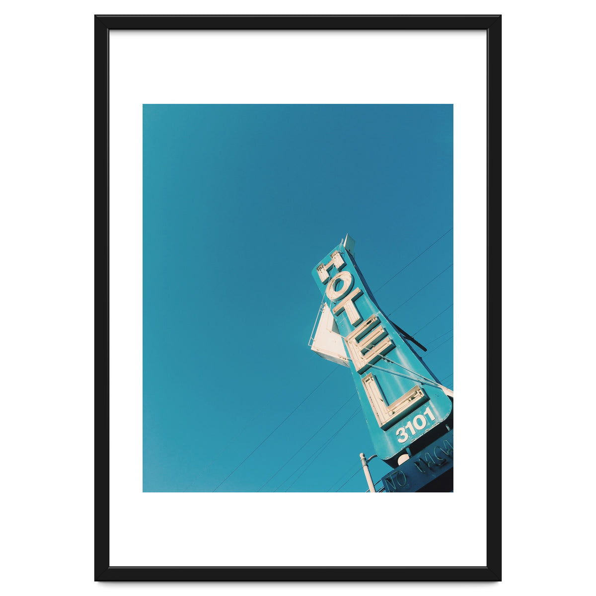 Hotel sign in California