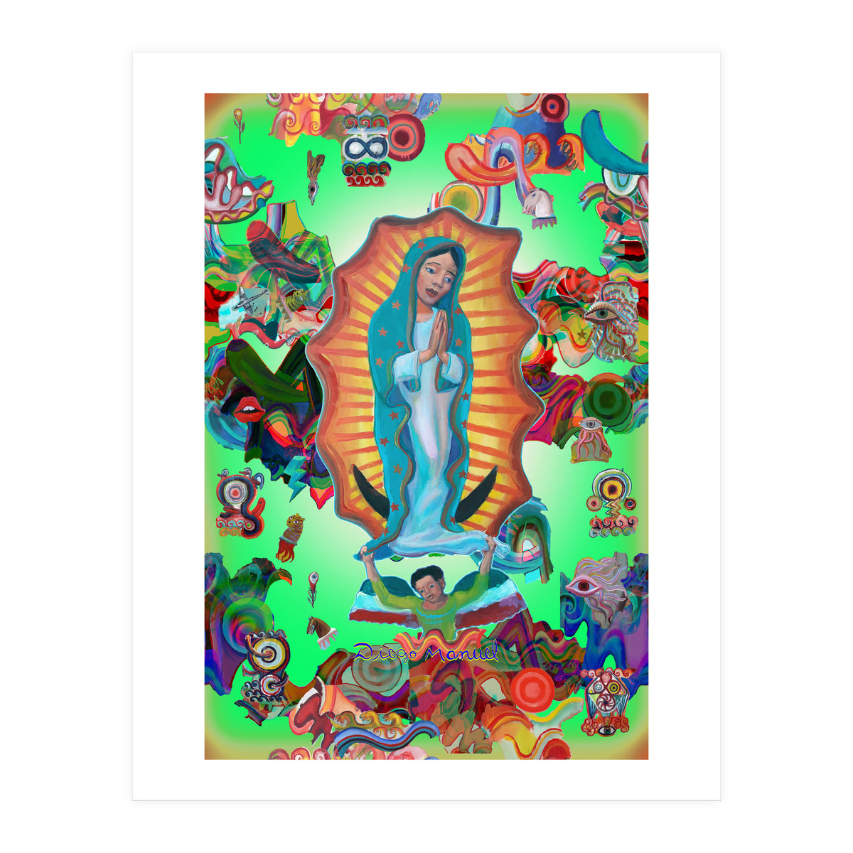 Virgen Y Graffiti 18 (Print Only)