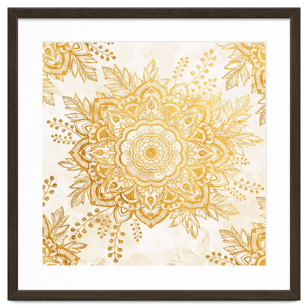 Queen Starring of Mandala-Gold Sunflower I