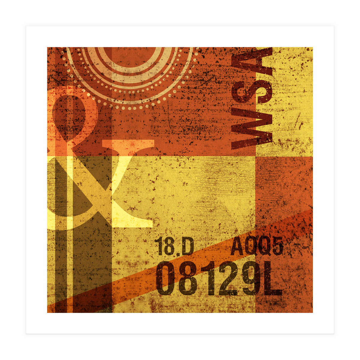 Abstract Industrial Yellow (Print Only)