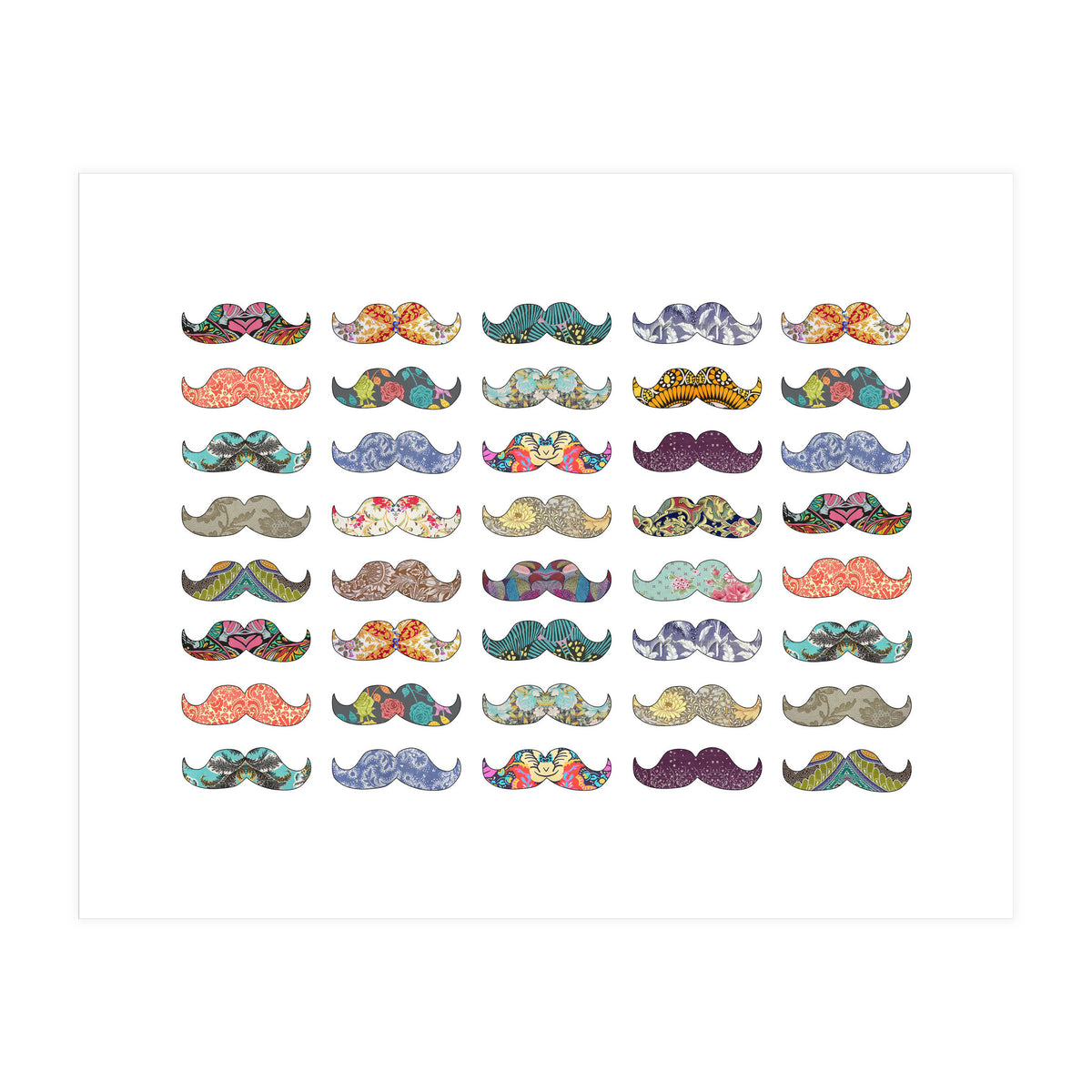 Mustache Mania (Print Only)