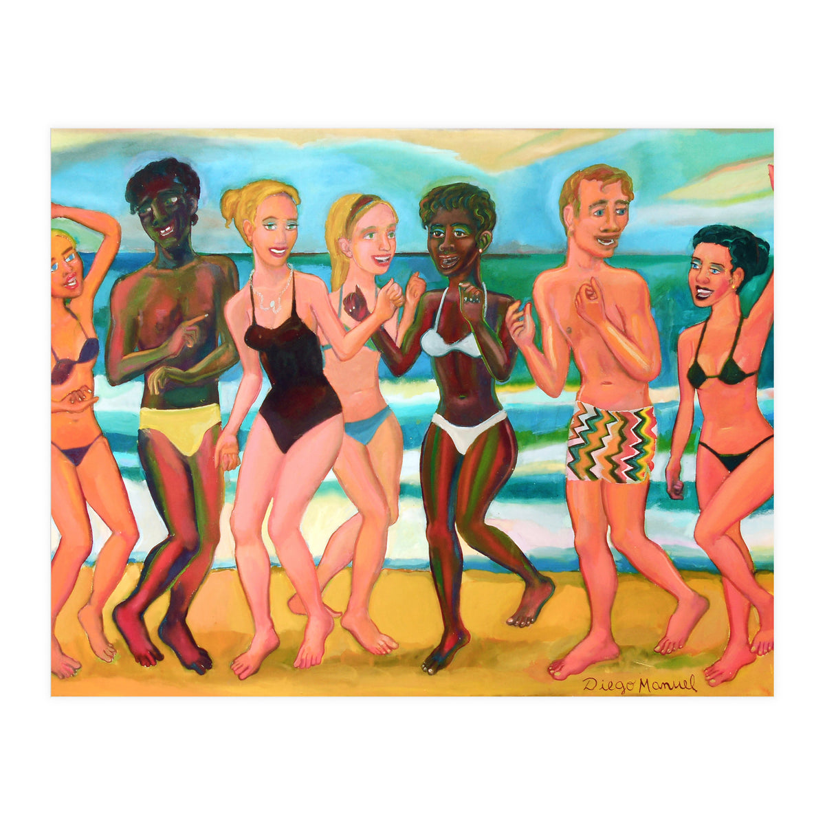 Fiesta En La Playa 8 (Print Only)