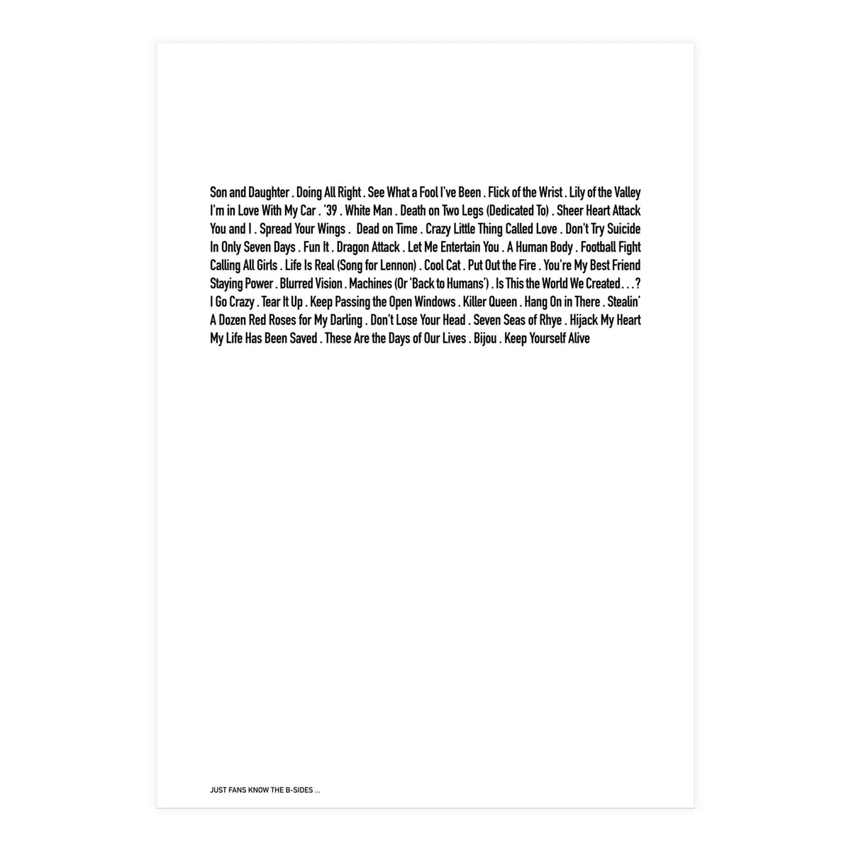 JUST QUEEN (Print Only)