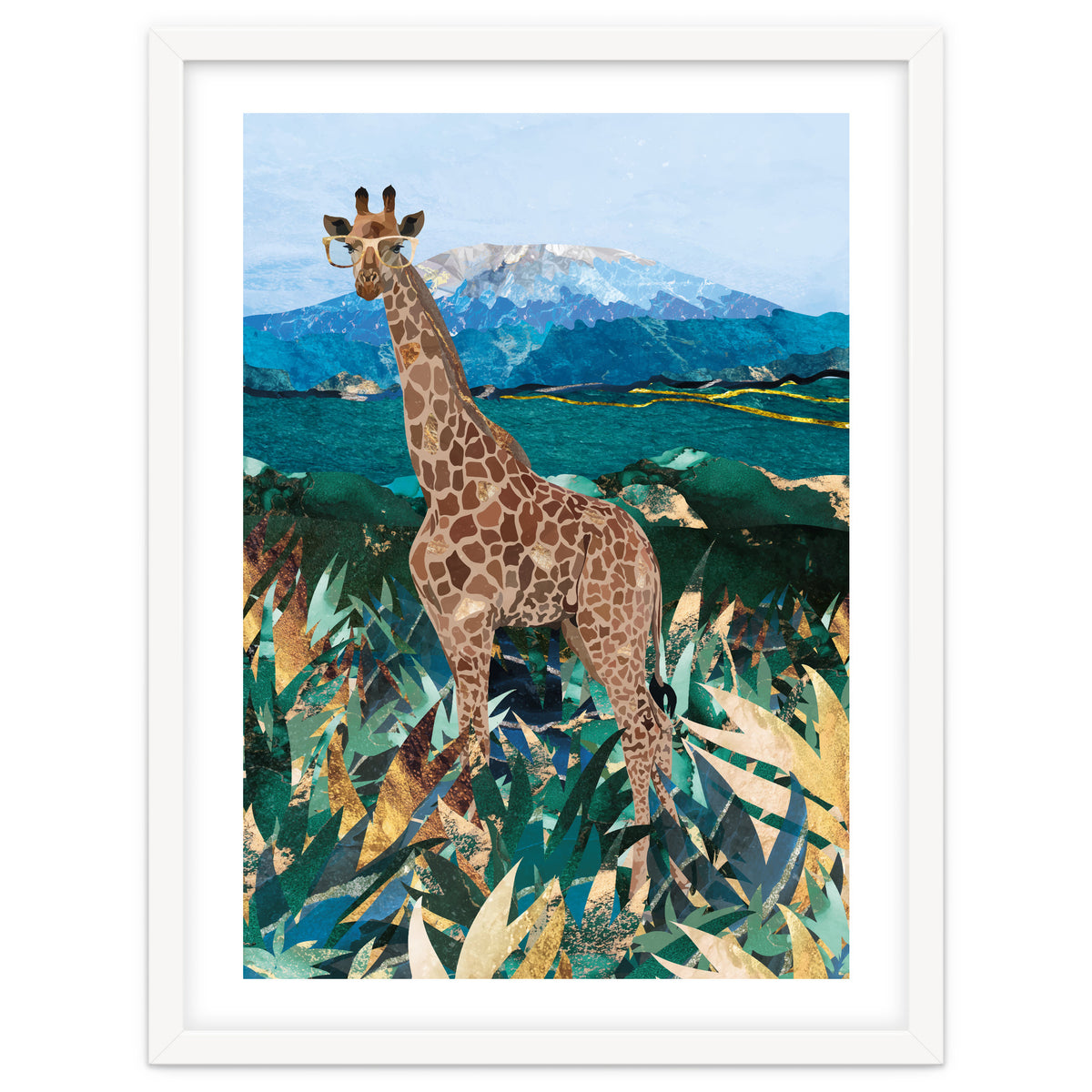 Giraffe in the tropical savanna