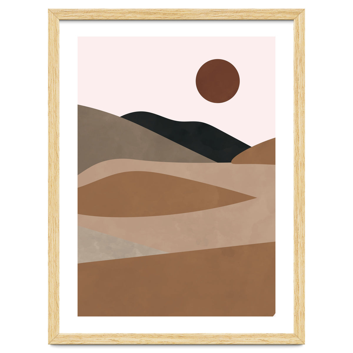 Neutral Mid Century Montain Hills