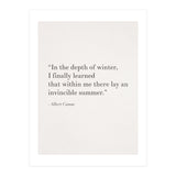 An Invincible Summer By Camus, White (Print Only) thumbnail