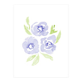 Wild Roses | Periwinkle Blue (Print Only) thumbnail