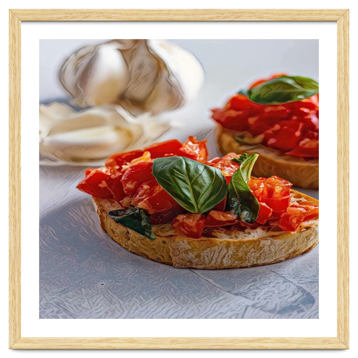 Beautiful Bruschetta Italian Food