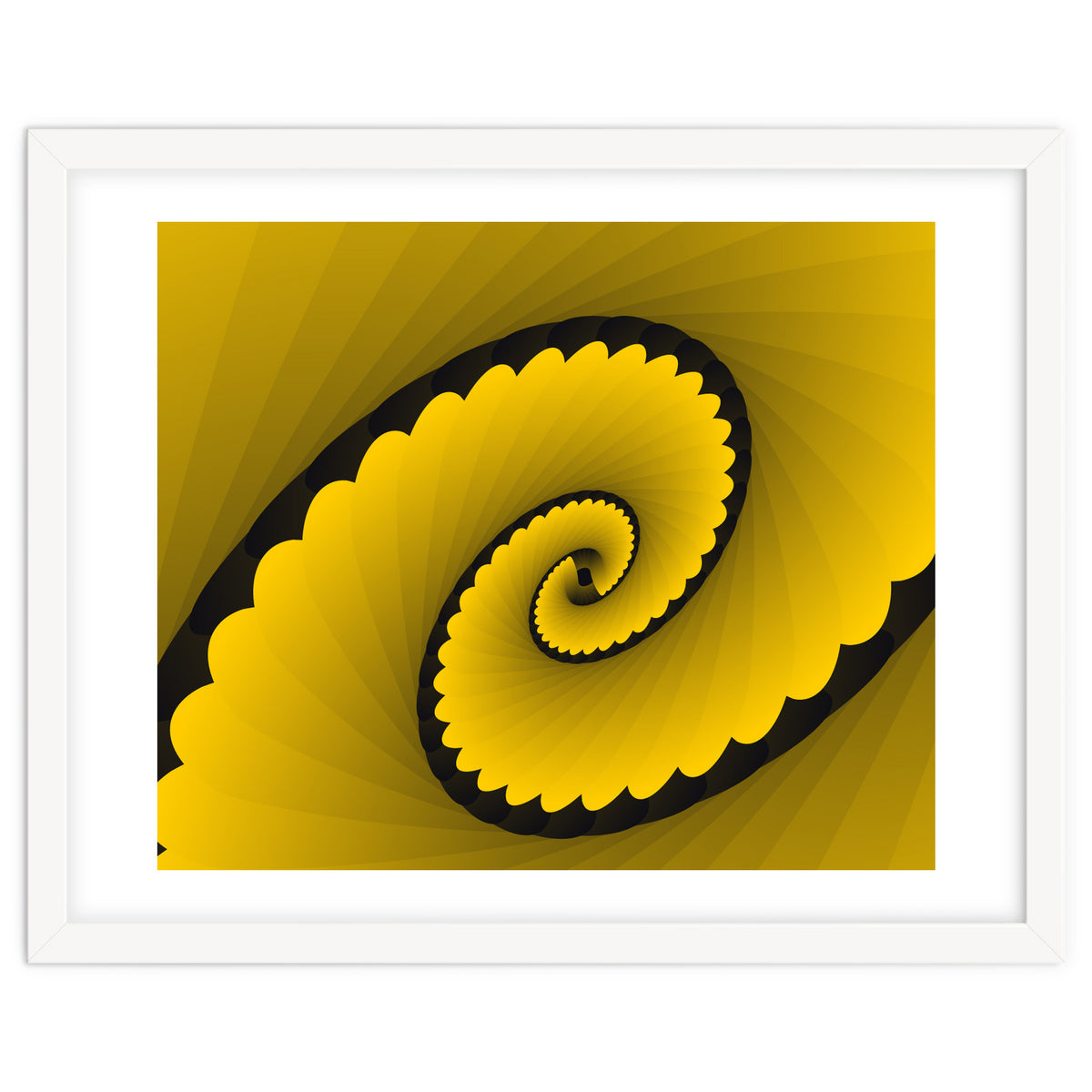 Abstract Floral Yellow