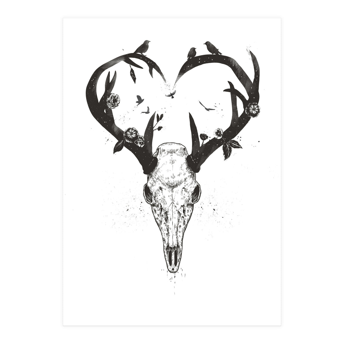 Neverending Love Bw (Print Only)