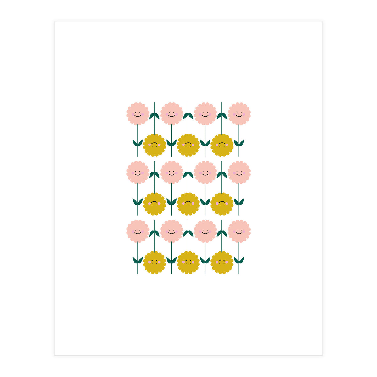 Smiling Flowers Rgb (Print Only)