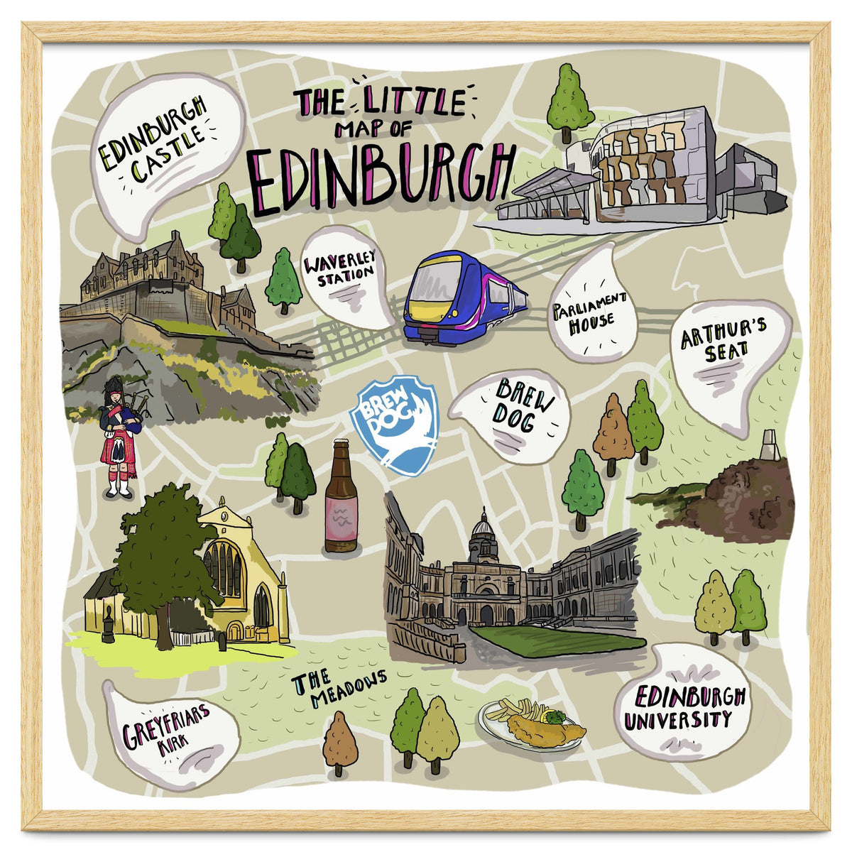 The Little Map of Edinburgh