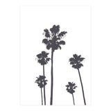 Palms & Sunset-Minimal B&W 2 (Print Only) thumbnail