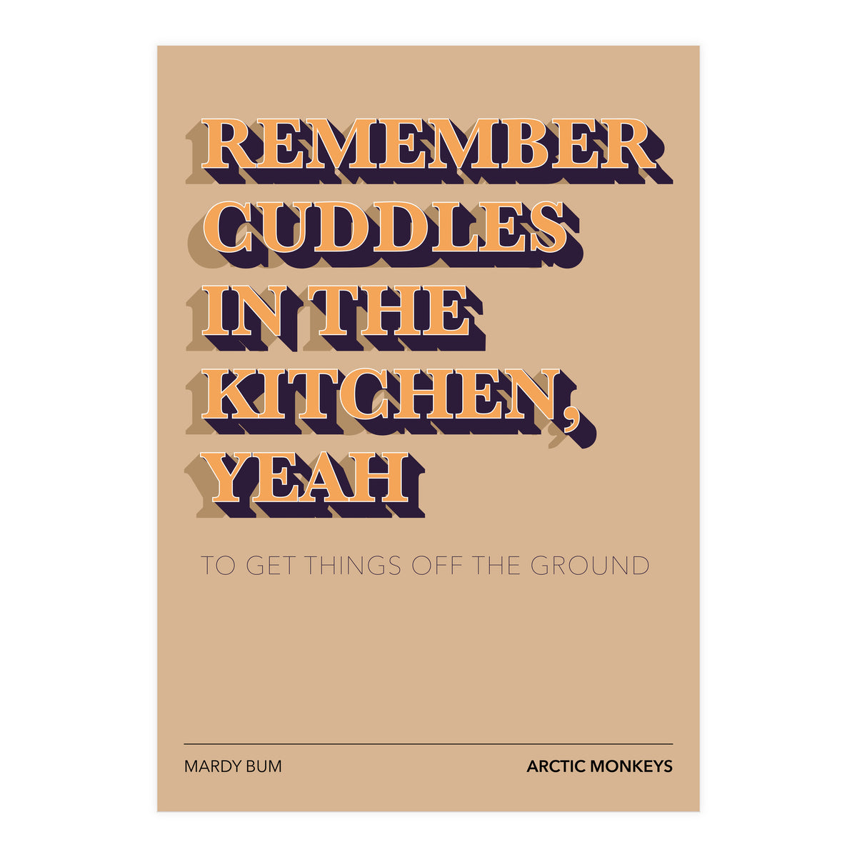 Arctic Monkeys - Mardy Bum (Print Only)