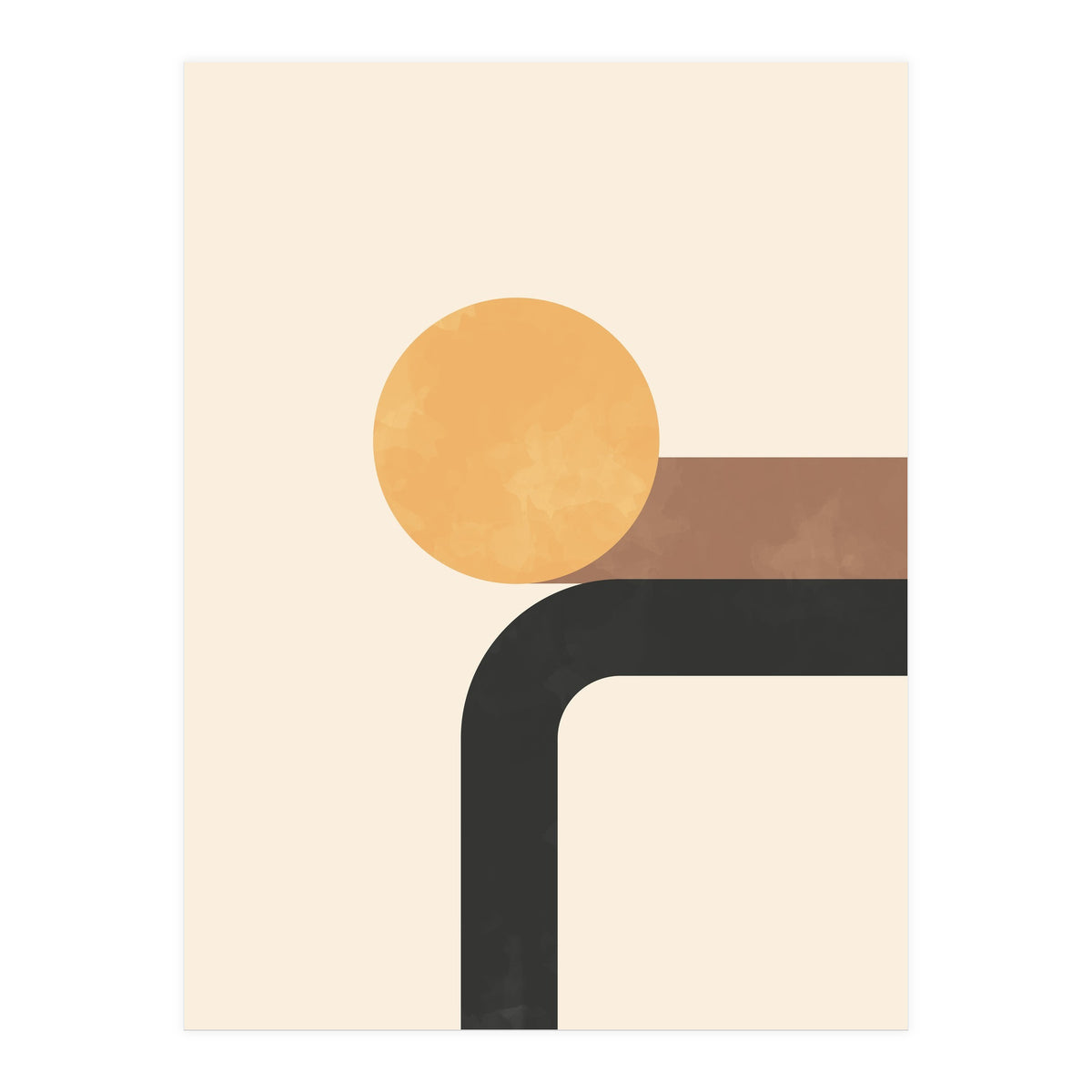 Geometric Mid Century Form (Print Only)