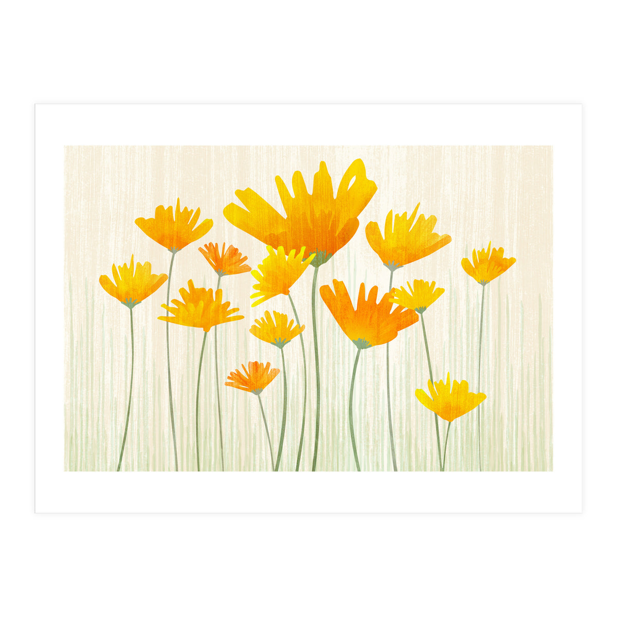 Golden Poppy Field (Print Only)