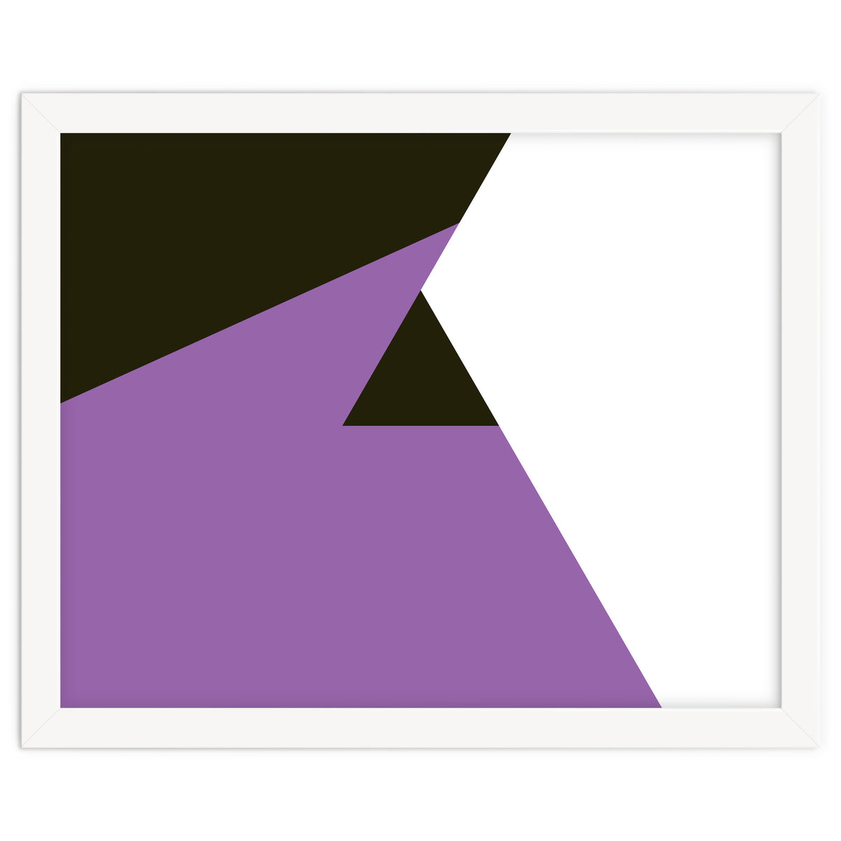 Geometric Shapes No. 80 - purple, black & white