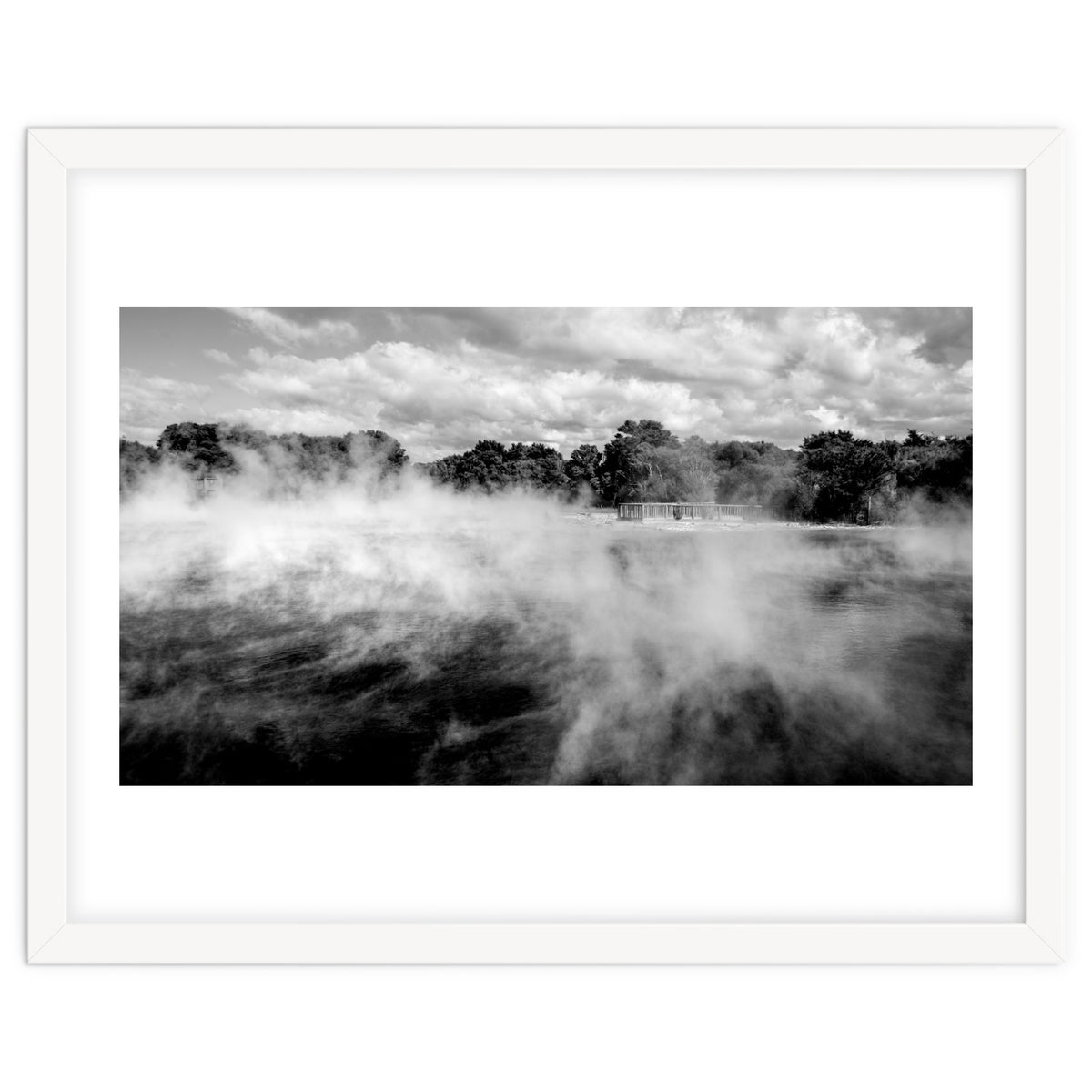 Vapors in Rotorua, New Zealand Art Print