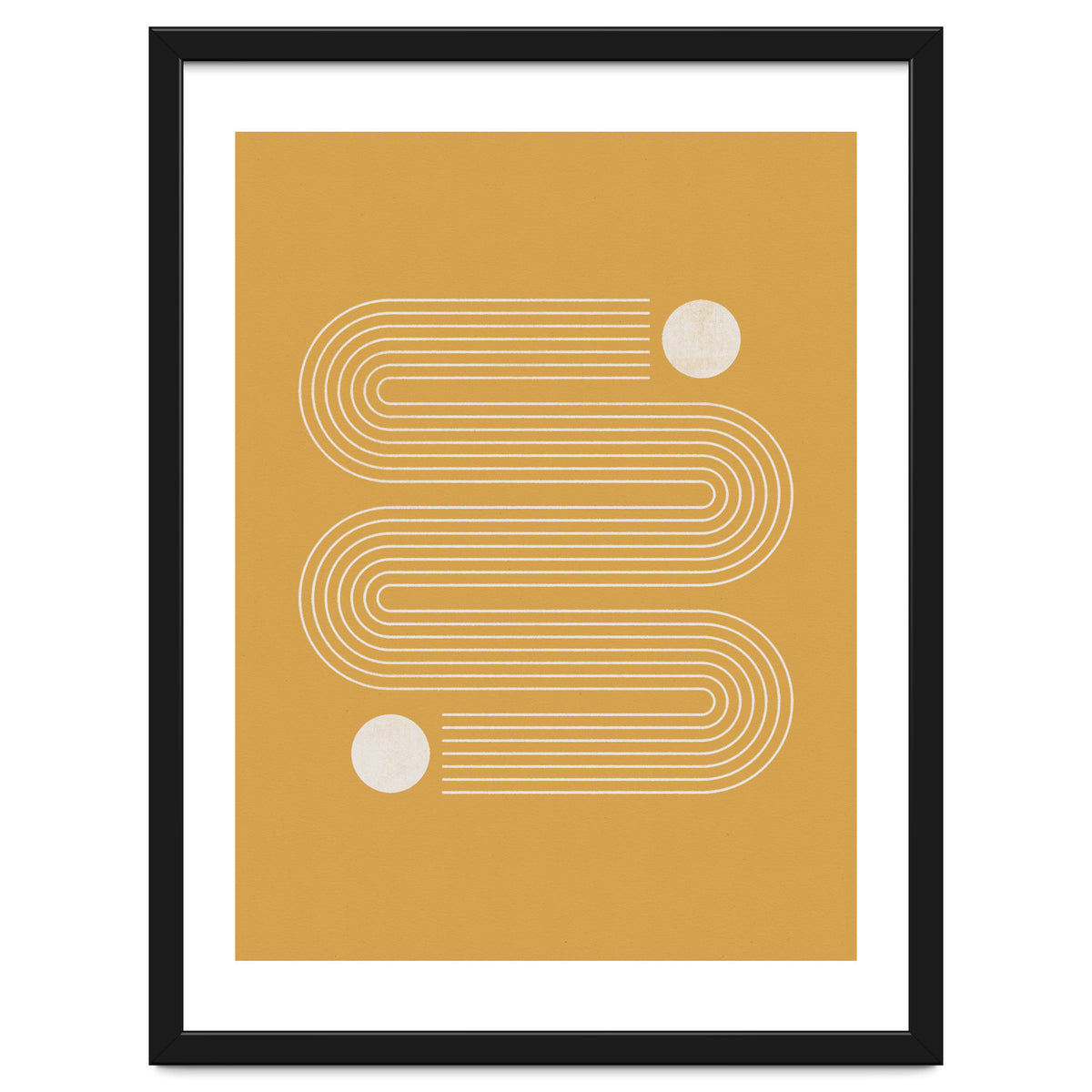 Mid-Century Modern No.20 - Woodblock Print