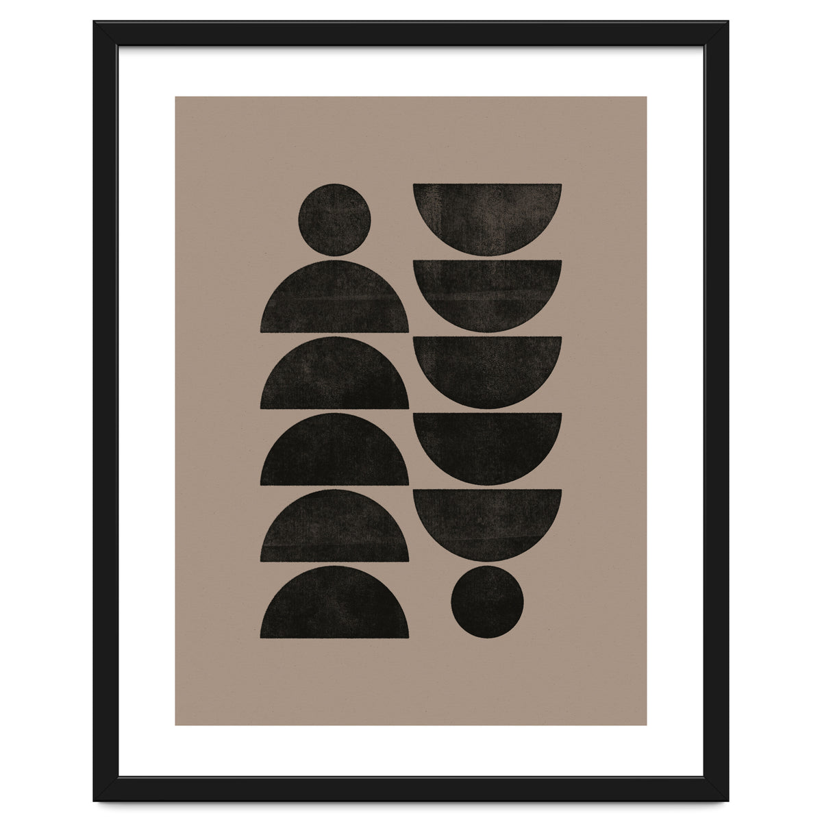 Mid-Century Modern No.30 - Woodblock Print