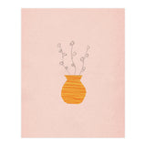 Pink and orange botanical art (Print Only) thumbnail
