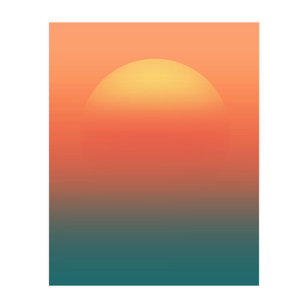 Ocean sunrise (Print Only)