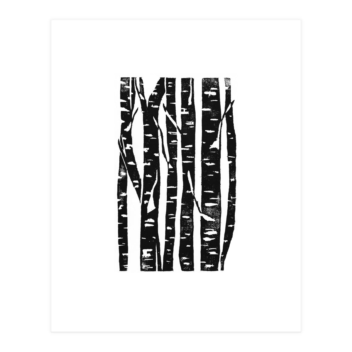 Woodcut Birches (Print Only)