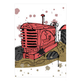 Abandoned tractor sketch (Print Only) thumbnail