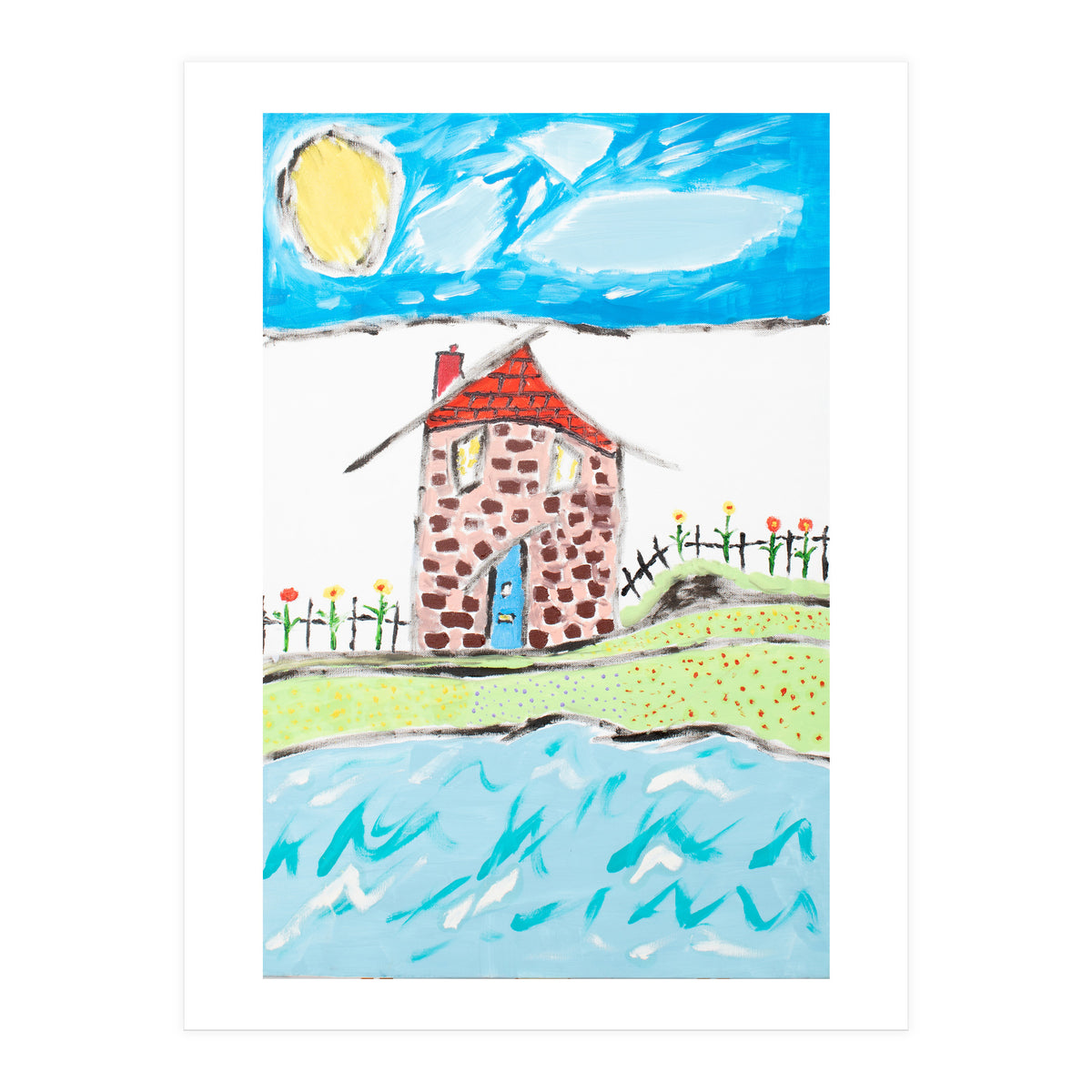 The Old Thatch By The Sea (Print Only)