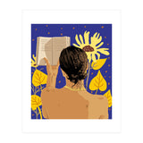 You're never alone when lost in the magic of a book, Bohemian Reader Botanical, Nude Plant Lady (Print Only) thumbnail