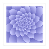 3 D Modern Purple Floral (Print Only) thumbnail