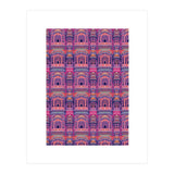 Hawa Mahal (Wind Palace) Retro - India (Print Only) thumbnail