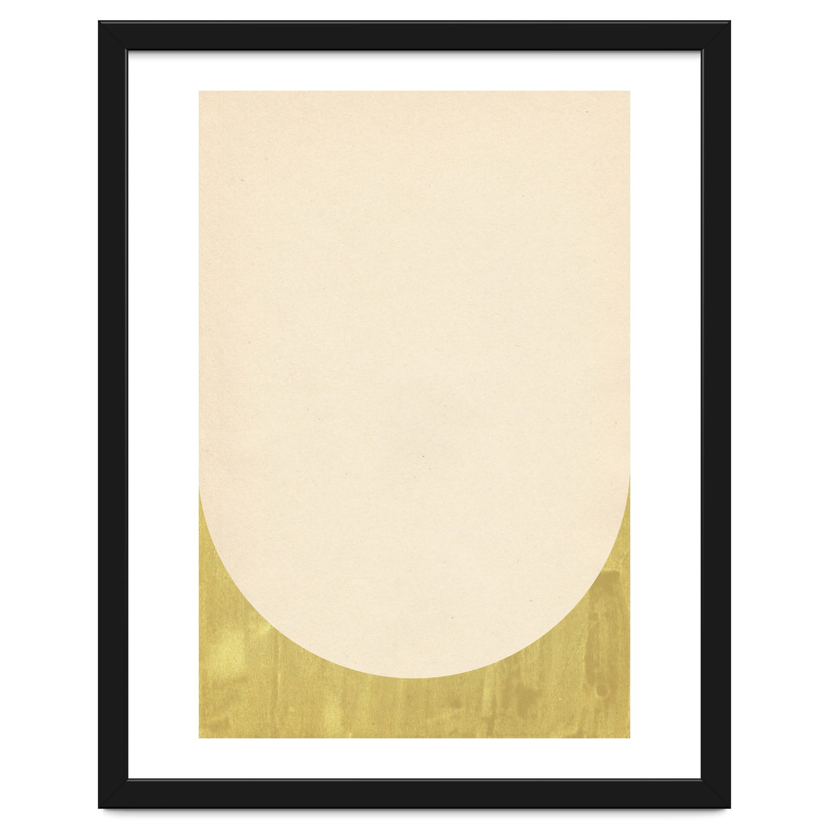 Soft green arch shape