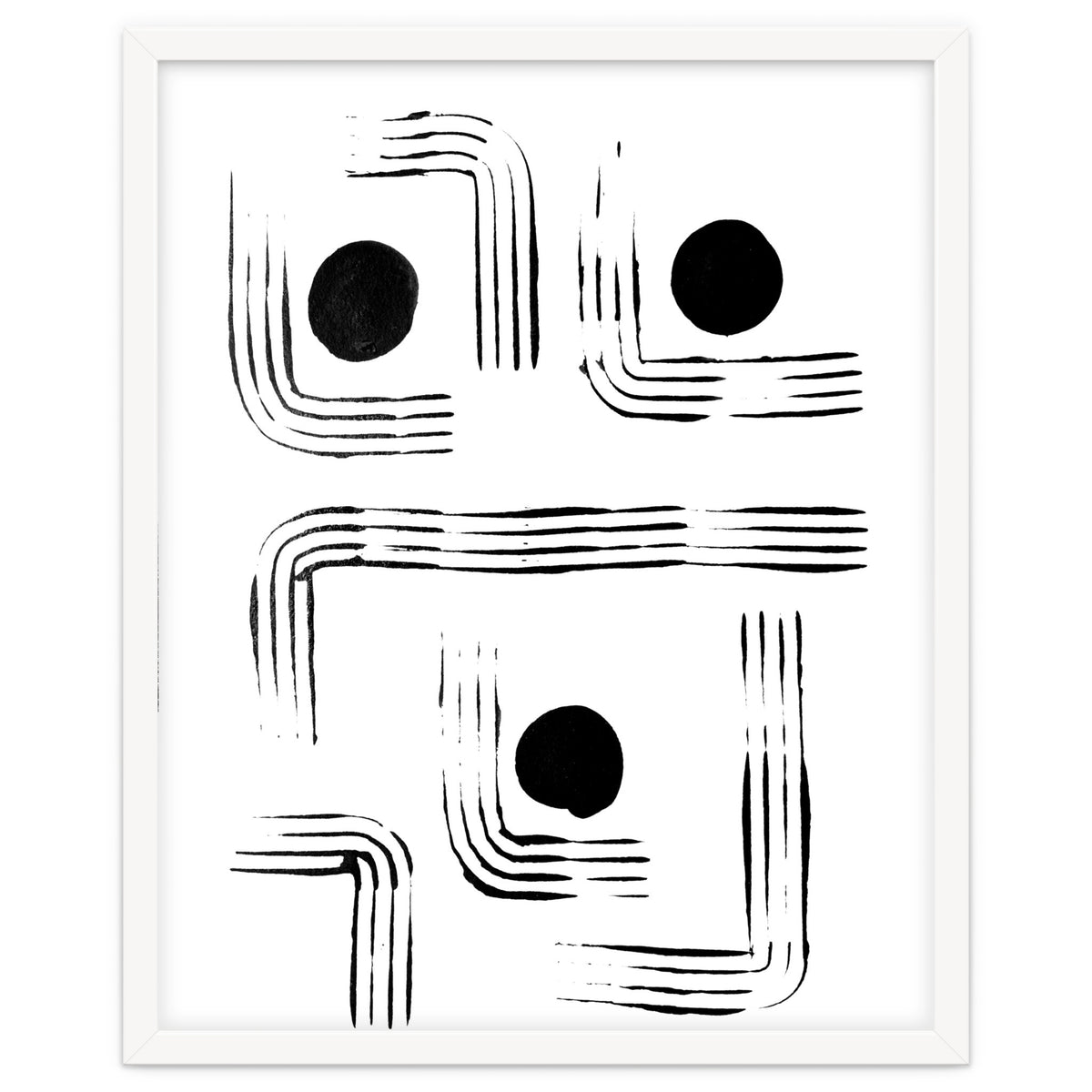Mid-century Modern Monochrome Print #2